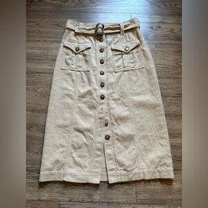 Sezane Odilon Skirt Beige - Size 40 (French)